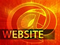 Website illustration Royalty Free Stock Photo
