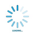 Website information loading circle icon Royalty Free Stock Photo