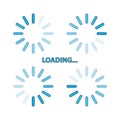 Website information loading circle icon Royalty Free Stock Photo