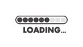 Website information loading frame icon Royalty Free Stock Photo