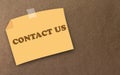 Website and Internet Contact Us Concept Royalty Free Stock Photo