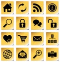 Website and internet icons Royalty Free Stock Photo