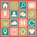 Website and Internet Icons Royalty Free Stock Photo