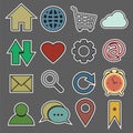 Website and Internet sticker Icon Royalty Free Stock Photo