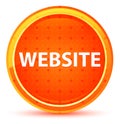 Website Natural Orange Round Button Royalty Free Stock Photo