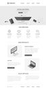 Website Landing page design vector template. Webdesign layout