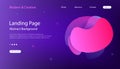 Website Landing Page Template. Modern Abstract Background Design Royalty Free Stock Photo