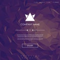 Website landing page template with set of line Royalty Free Stock Photo