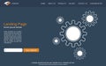 Website landing page vector design template Royalty Free Stock Photo