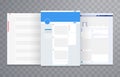 Website layout template vector