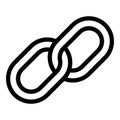Website link icon, outline style