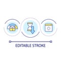 Website loading speed loop concept icon Royalty Free Stock Photo