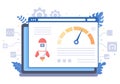 Website Loading Speed Optimization With Server, Web Programming, Mobile App Development, and Page Software. Background Vector Royalty Free Stock Photo