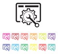 Website maintenance icon set