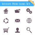 Website menu icons