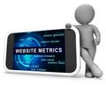 Website Metrics Business Site Analytics 3d Rendering