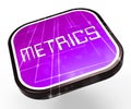 Website Metrics Business Site Analytics 3d Rendering