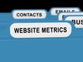 Website Metrics Business Site Analytics 3d Rendering