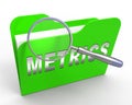 Website Metrics Business Site Analytics 3d Rendering