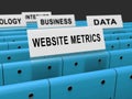 Website Metrics Business Site Analytics 3d Rendering