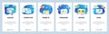 Website and mobile app onboarding screens vector template Royalty Free Stock Photo