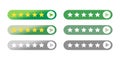 Website mobile responsive ranking feedback vector button