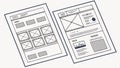 Website mockup template, webpage layout, user interface, and web design frame vector design Generative AI Royalty Free Stock Photo