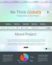 Website modern template background