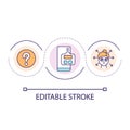 Website navigation mistake loop concept icon Royalty Free Stock Photo