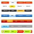 Website navigation templates (variant on White) Royalty Free Stock Photo