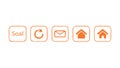 Website Navigation UI Icons, Web Design, vector design Generative AI Royalty Free Stock Photo