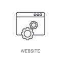 Website Optimization linear icon. Modern outline Website Optimiz