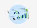 Website performance testing with speed analysis, load time monitoring, technical SEO optimization, analytics tools, site