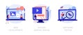 Website development vector concept metaphors Royalty Free Stock Photo
