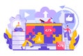 Website programming and support, Website promotion services, SEO Optimization Royalty Free Stock Photo