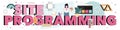 Website programming typographic header. Content management system Royalty Free Stock Photo