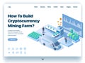 Website providing the service of how to build cryptocurrency mining farm