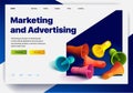 Website providing the service of marketing and advertising