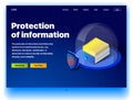 Website providing the service of protection of information