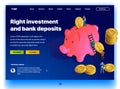 Website providing the service of right investment and bank deposits