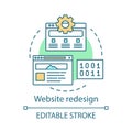 Website redesign concept icon