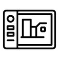 Website redesign icon, outline style