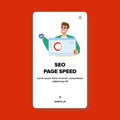 website seo page speed vector