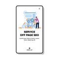 website service off page seo vector Royalty Free Stock Photo