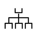 Website sitemap vector icon illustration seo website