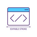 Website source code RGB color icon Royalty Free Stock Photo