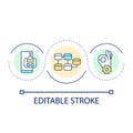 Website structure loop concept icon Royalty Free Stock Photo