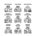 Website technology concept icon vector illustration