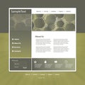Website template in editable format Royalty Free Stock Photo