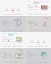 Website template elements collection: